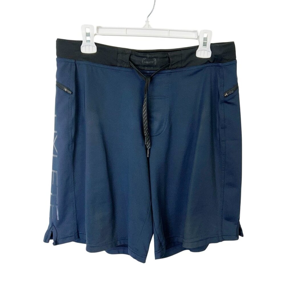 Hylete Above Knee Gym Shorts‎ Men’s Size Medium Blue